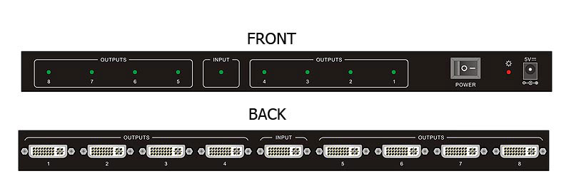 1x8 DVI Splitter