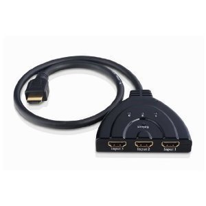 Mini HDMI switch 3 to 1 with HDMI Cable