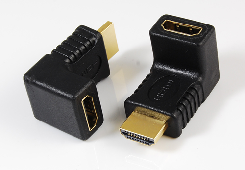 HDMI female to HDMI male adaptor,90° angle type