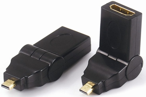 Micro HDMI male to HDMI female adaptor,swing type