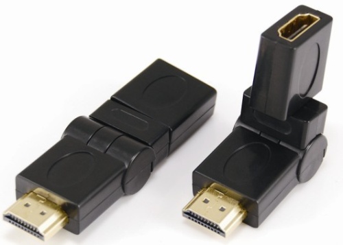 HDMI male to HDMI female adaptor,rotating 360°