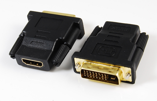 DVI(24+1)male to HDMI female adaptor