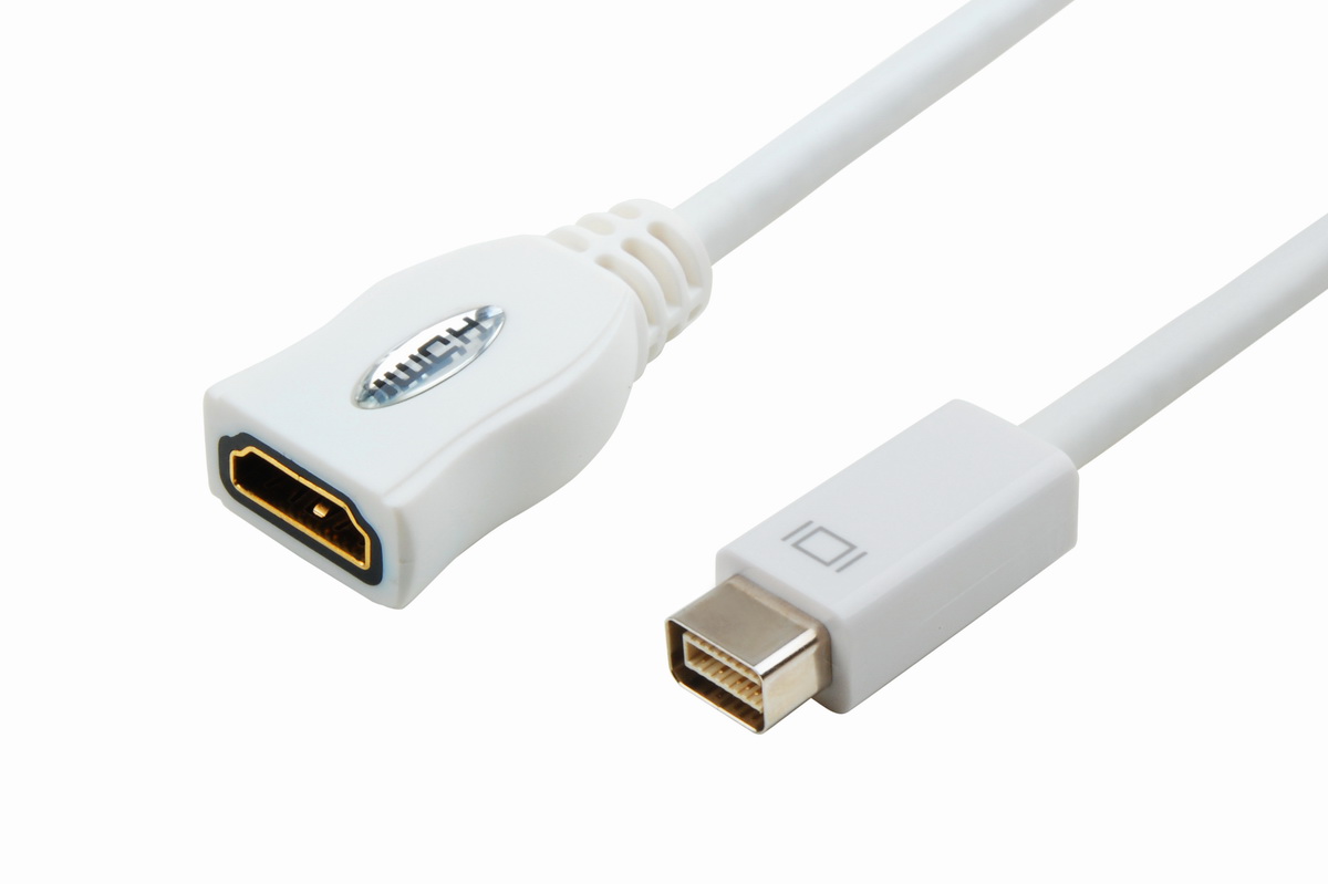 Mini DP Male to HDMI Male Cable