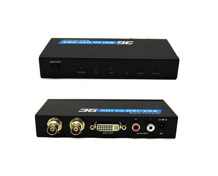 SDI to DVI-VGA Scaler Extender converter 