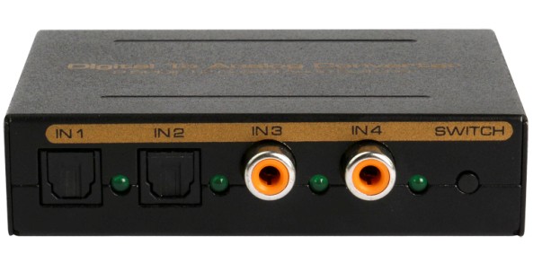 2 SPDIF+2 Coaxial Audio Switcher