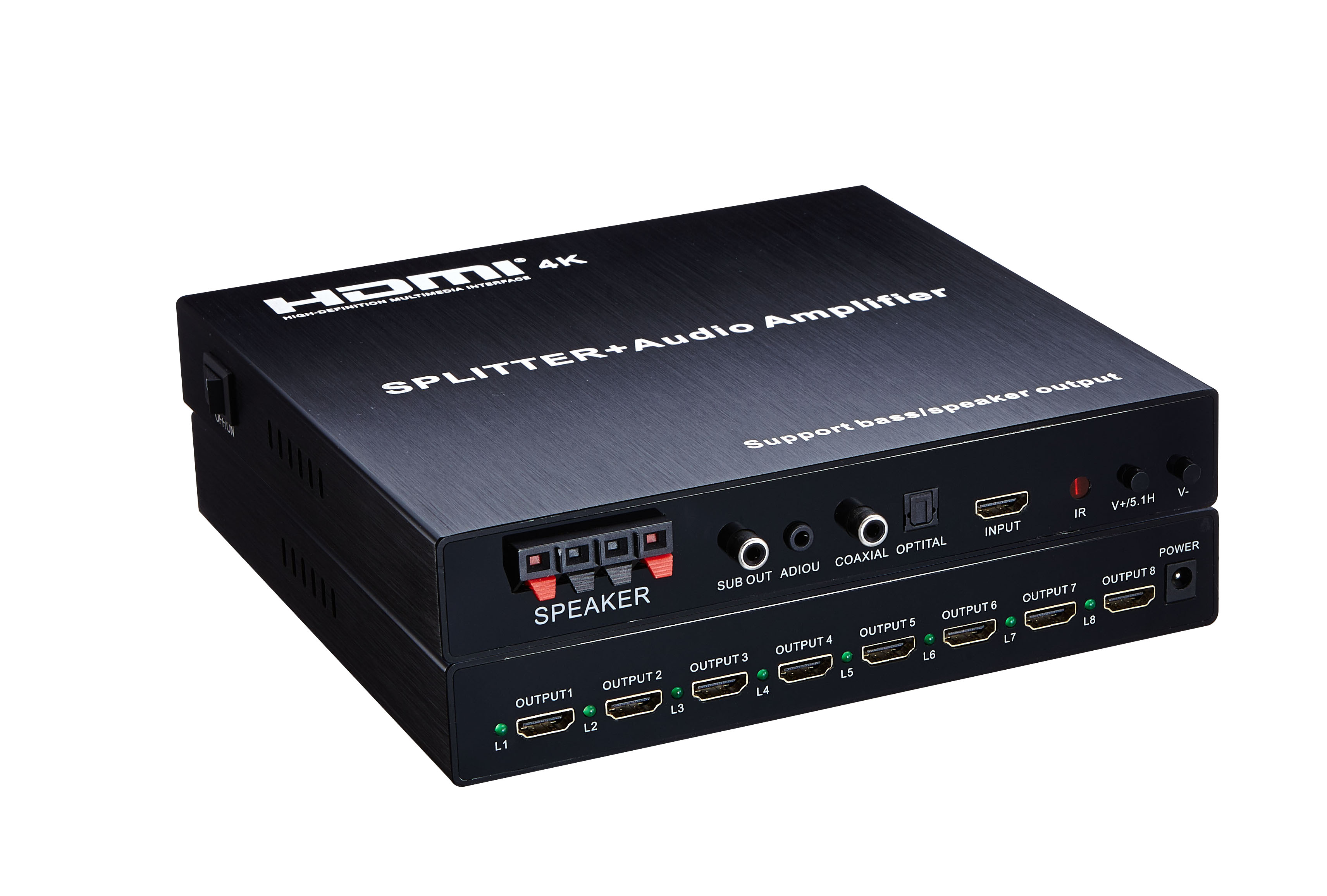 4K HDMI Splitter 1X8 with Amplifier